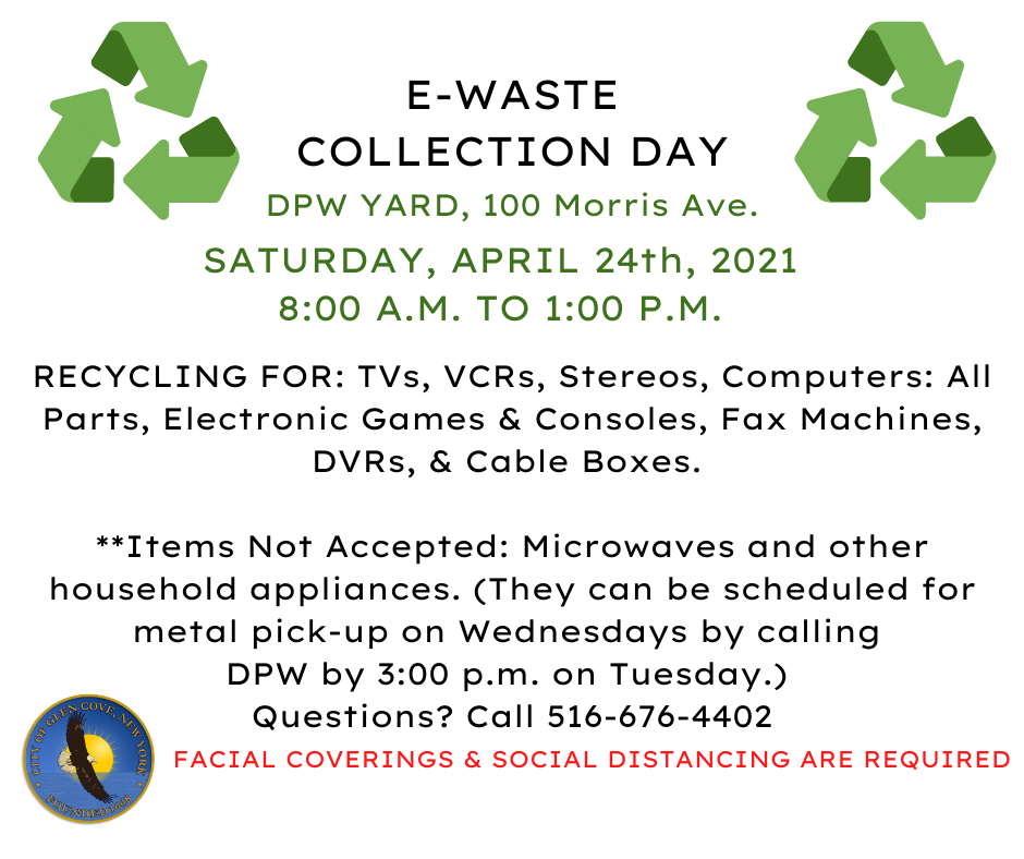 EWaste Collection Day City of Glen Cove